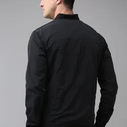 U.S. Polo Assn. Men Black Solid Brand Logo Bomber Jacket image 4