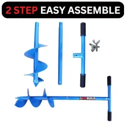 REDBUILD 152.4 mm (6 Inch) Blade Earth Auger Hole Digger for Gardening image 4