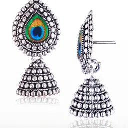 Sangria Silver-Plated Alloy Earrings image 2