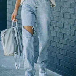 StyleCast Women Slash Knee Stretchable Jeans-picture-12