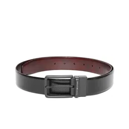 Tommy Hilfiger Men Black Textured Leather Belt-picture-13