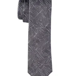 The Tie Hub Men Floral Woven Design Pure Silk Skinny Tie-picture-43