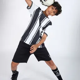 UMILDO Boys Striped T-shirt with Shorts image 3