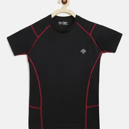 CHIMPRALA Boys Black Solid Round Neck  Sports T-shirt-picture-31