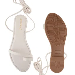 DressBerry Women Open Toe Gladiators Flats image 3