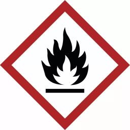 BRADY GHS Label 2 inch (W)x 2 inch(H) Black/Red Vinyl, 39F481 (Pack of 4 Pcs)-picture-24