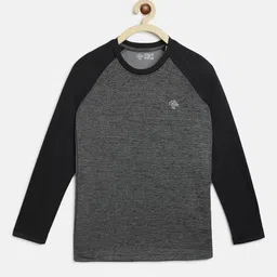 CHIMPRALA Boys Grey Solid Round Neck Sports T-shirt-picture-14