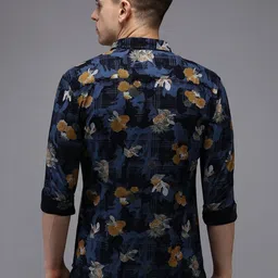 SHOWOFFFF Men Comfort Slim Fit Floral Printed Casual Shirt image 3