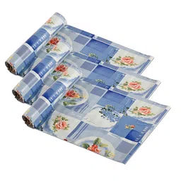 Kuber Industries Blue & Orange 3 Pieces Printed Shelf Liner Organisers image 2