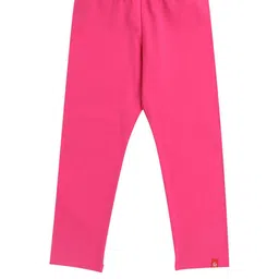 Arvind Garments Girls Pink Ankle Length Cotton Leggings-image-22