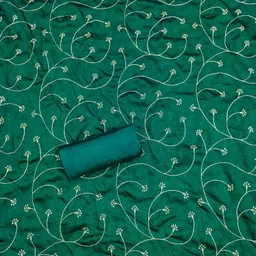 KALINI Floral Embroidered Unstitched Dress Material image 4