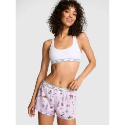 victoria's secret intimates Victoria's Secret Pink Silky Sleep Boxy Shorts image 1