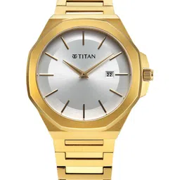 Titan Men Brass Dial Stainless Steel Straps Analogue Watch 90167YM01-picture-13