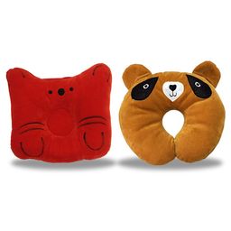 Chinmay Kids Cotton Toons & Characters Baby Pillow Pack of 2 - Red, Brown-picture-21