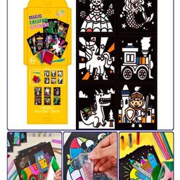 SANJARY Art Craft Transfer Cartoon Paint Creative Learning Drawing Crafts for kids color design may vary-picture-10