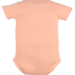 FFlirtygo Christmas Theme Cotton Half Sleeves My First Xmas Printed Onesie - Peach image 3