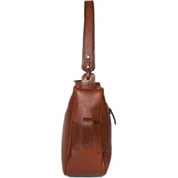 Celtic Textured Leather Swagger Shoulder Bag image 3