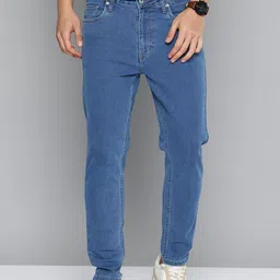 Flying Machine Men Mankle Relaxed Tapered Fit Light Fade Stretchable Jeans-image-11