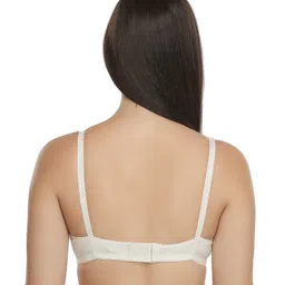 Inner Sense Pack Of 3 Organic Cotton Antimicrobial Soft Nursing Bra - White & Beige image 4