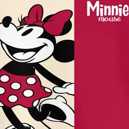 Bonkids Cotton Knit Disney Mickey & Friends Featuring Full Sleeves Minnie Mouse Printed Tee - Multi Colour image 4