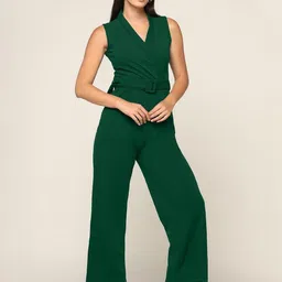 Sunday Casual Green Basic Jumpsuit image 5
