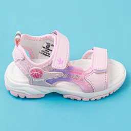 Cute Walk by Babyhug Sandals With Velcro Closure - Light Pink image 5
