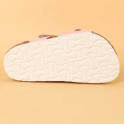 Babyoye Velcro Closure Solid Color Sandals - Pink image 5