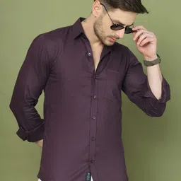 Roadster Classic Geometric Woven Design Spread Collar Pure Cotton Shirt-picture-32