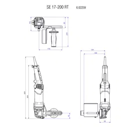Metabo SE 17-200 RT Set 1700W Burnishing Machine 602259500 image 3