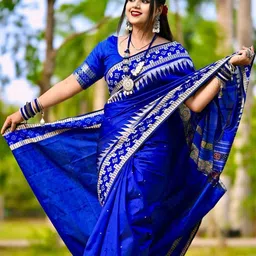 EEFA FASHION Woven Design Handloom Sambalpuri Saree-picture-18