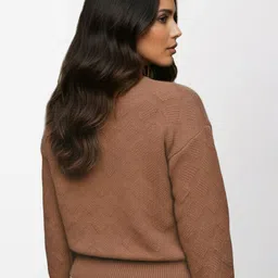 Mast & Harbour Geometric Textured Pullover image 4