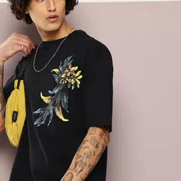 Kook N Keech Graphic Printed Drop-Shoulder Sleeves Pure Cotton Oversized T-shirt-picture-29
