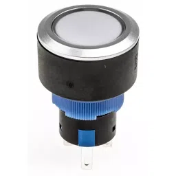 RS PRO Illuminated Push Button Switch Panel Mount 22.2 mm SPDT Blue LED 250 V AC, 1758279 image 5