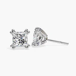 VALANOVA 18Kt White Gold BIS Hallmarked Diamond Studded Studs - 1.30g image 3