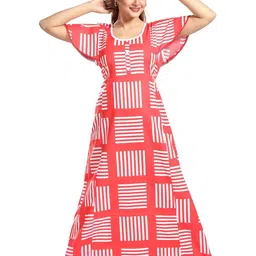 Inner Beats Women Red Nightdress image 5