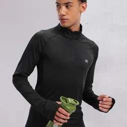 HRX by Hrithik Roshan High Neck Raglan Sleeves Rapid-Dry Training T-shirt-picture-27