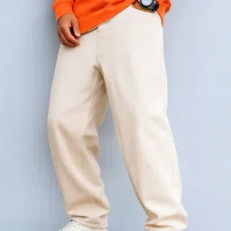 COMFITS Men Classic Slouchy Fit Mid-Rise Stretchable Denim Jeans-image-78