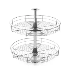 Harrison Carousel 600 mm Full Round Tray Stainless Steel Nickel Chrome Finish, 01166-image-47