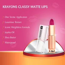 krayons Set of 3 Classy Matte Lipsticks -3.5 g Each -192-160-158 image 2