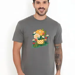 KaamBhari Graphic Printed Round Neck Pure Cotton T-shirt-picture-33