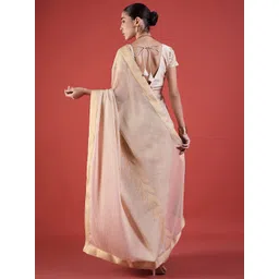 all about you Zari Pure Chiffon Saree image 4