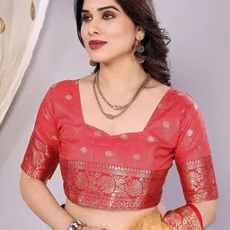 BerMondsey Woven Design Zari Banarasi Saree image 3