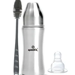 Speedex Silver-Toned Single Stainless Steel Water Bottle-image-19