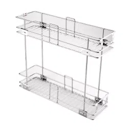 Harrison Two Shelf Pull out Basket 300x500x425 mm Stainless Steel Nickel Chrome Finish, 01150-picture-12