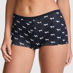 victoria's secret intimates Victoria's Secret PINK Cotton Dorm Boyshort Panty Navy Blue-picture-13