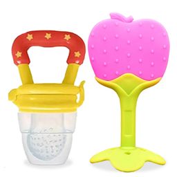 Chinmay Kids Baby Fruit Shape Teether & Soother Soft Stick Dental Care BPA- Free Pack of 2 Teether  - Pink Yellow-picture-45