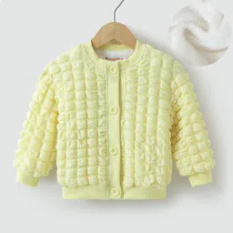 Kookie Kids Full Sleeves Pop Corn Textured Jacket - Khaki-picture-38