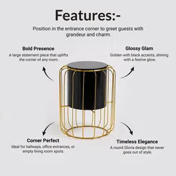 MARKET99 Gloria Design Metal Planter With Wire Stand image 4