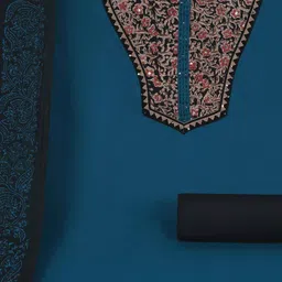 KAMI KUBI Embellished Pure Cotton Unstitched Dress Material image 3