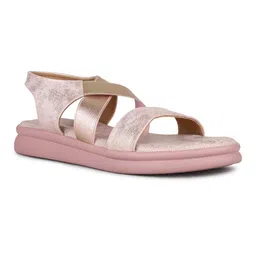 Inc 5 Women Striped Open Toe Flats-picture-24